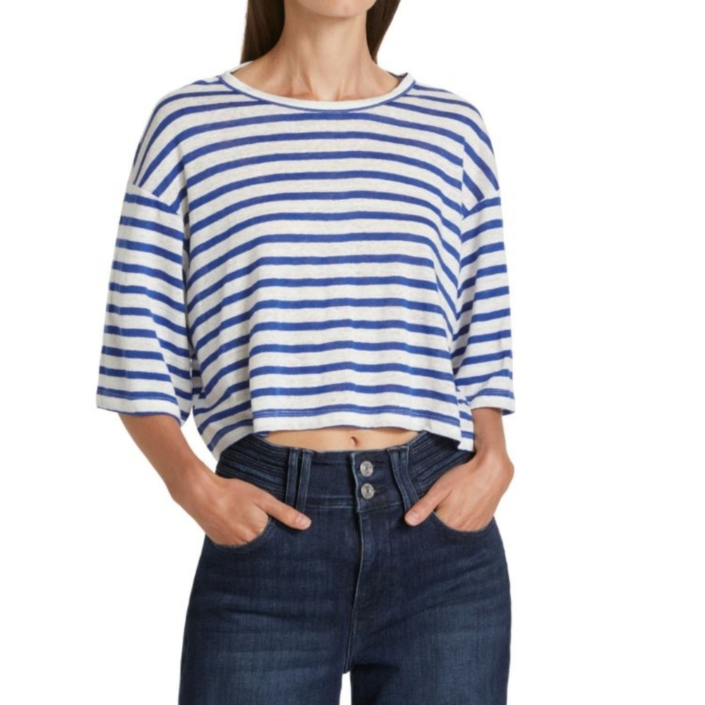 NEW Frame boxy linen Tee